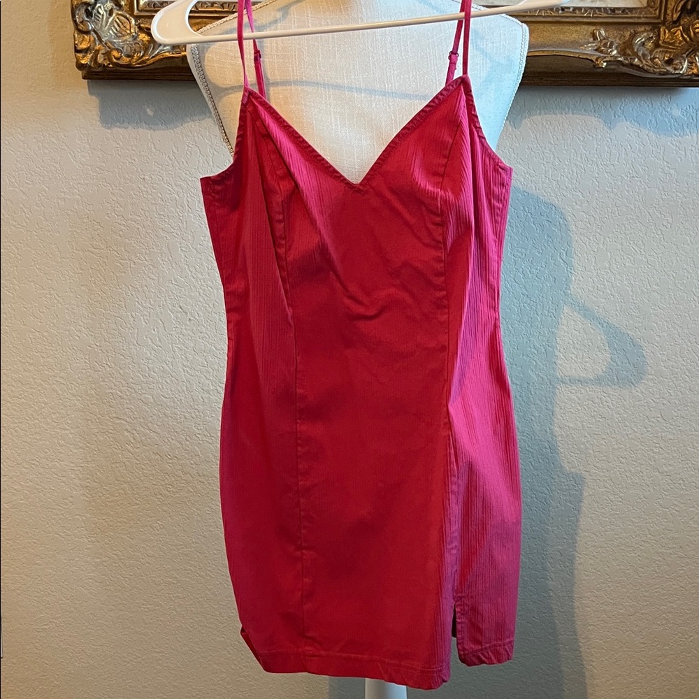 Urban Outfitters Pink Textured mini dress